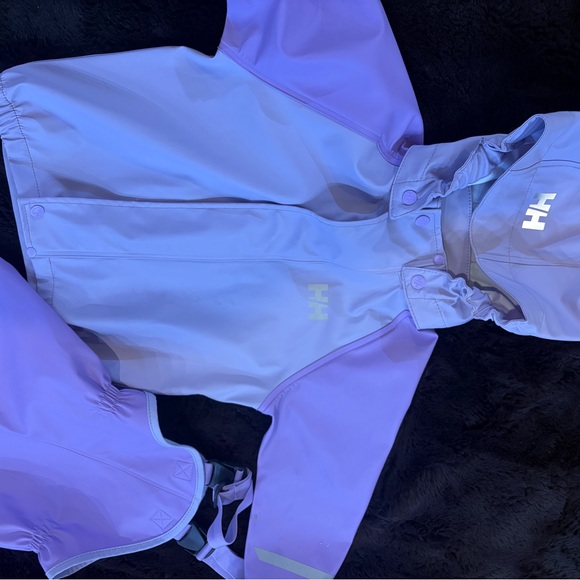 Helly Hansen Light Purple Girls 3T Rainsuit - Picture 4 of 11